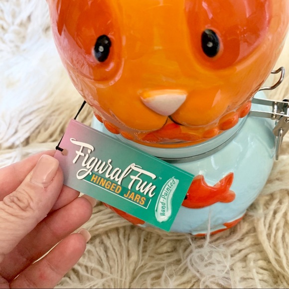 Cat Fish Bowl Hinged Jar - Picture 5 of 8